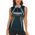 Custom Gujarat 2025 Cricket Titans Women Sleeveless Polo Shirt Aava De Race With The Titans