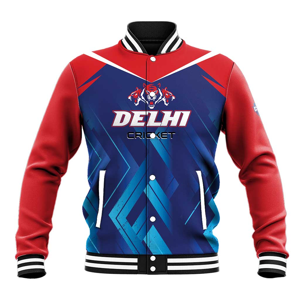 Custom Capitals Delhi 2025 Cricket Baseball Jacket Fight Till The End