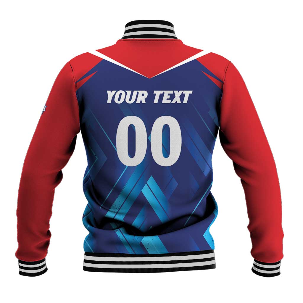 Custom Capitals Delhi 2025 Cricket Baseball Jacket Fight Till The End