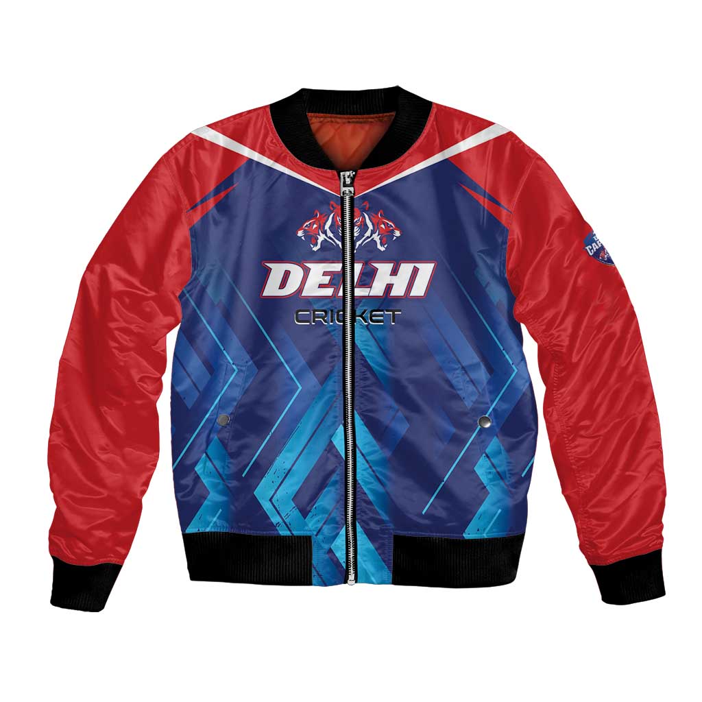 Custom Capitals Delhi 2025 Cricket Bomber Jacket Fight Till The End