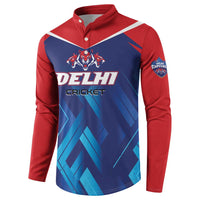 Custom Capitals Delhi 2025 Cricket Button Sweatshirt Fight Till The End
