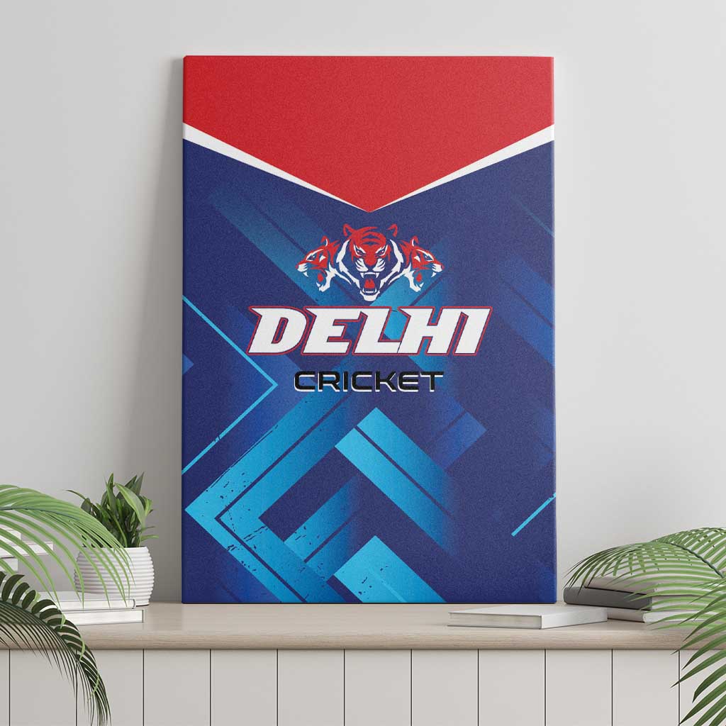 Capitals Delhi 2025 Cricket Canvas Wall Art Fight Till The End