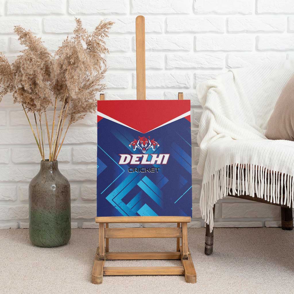 Capitals Delhi 2025 Cricket Canvas Wall Art Fight Till The End