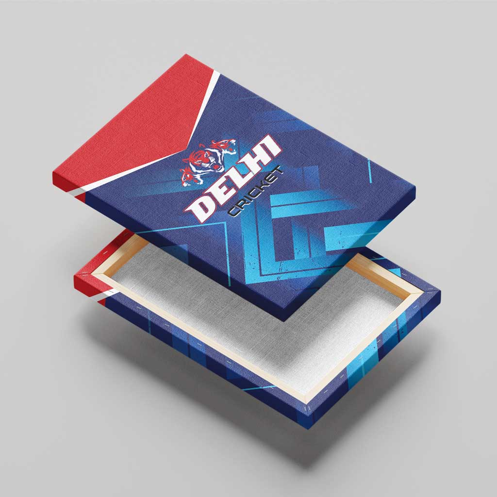 Capitals Delhi 2025 Cricket Canvas Wall Art Fight Till The End