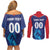 Custom Capitals Delhi 2025 Cricket Couples Matching Off Shoulder Short Dress and Long Sleeve Button Shirt Fight Till The End