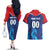 Custom Capitals Delhi 2025 Cricket Couples Matching Off The Shoulder Long Sleeve Dress and Hawaiian Shirt Fight Till The End