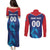 Custom Capitals Delhi 2025 Cricket Couples Matching Puletasi and Long Sleeve Button Shirt Fight Till The End