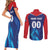 Custom Capitals Delhi 2025 Cricket Couples Matching Short Sleeve Bodycon Dress and Long Sleeve Button Shirt Fight Till The End