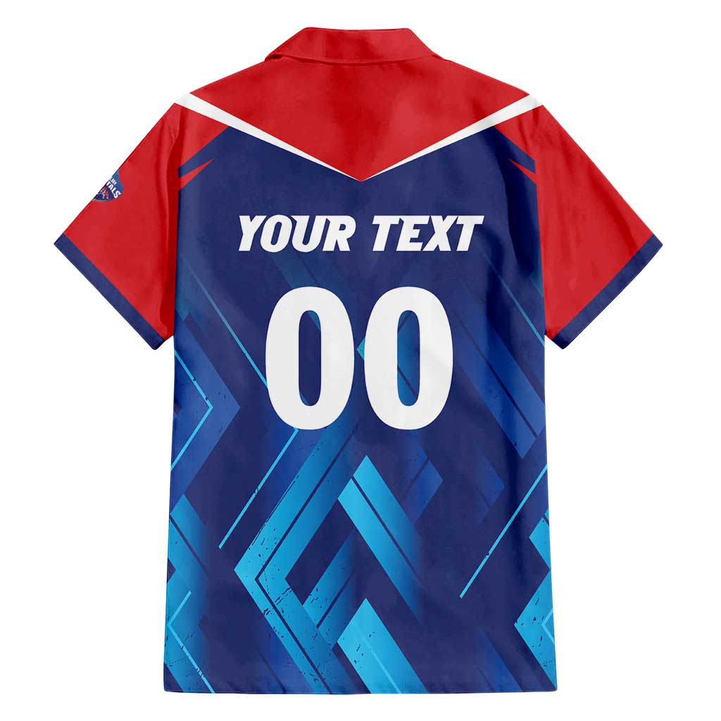 Custom Capitals Delhi 2025 Cricket Family Matching Long Sleeve Bodycon Dress and Hawaiian Shirt Fight Till The End