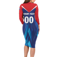 Custom Capitals Delhi 2025 Cricket Family Matching Long Sleeve Bodycon Dress and Hawaiian Shirt Fight Till The End