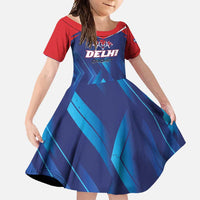 Custom Capitals Delhi 2025 Cricket Family Matching Mermaid Dress and Hawaiian Shirt Fight Till The End