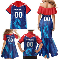 Custom Capitals Delhi 2025 Cricket Family Matching Mermaid Dress and Hawaiian Shirt Fight Till The End