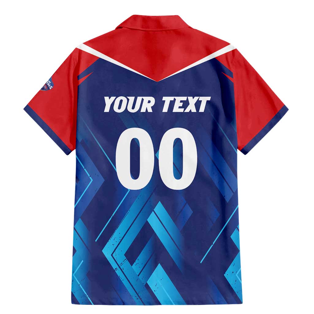 Custom Capitals Delhi 2025 Cricket Family Matching Mermaid Dress and Hawaiian Shirt Fight Till The End
