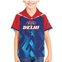 Custom Capitals Delhi 2025 Cricket Family Matching Mermaid Dress and Hawaiian Shirt Fight Till The End