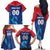Custom Capitals Delhi 2025 Cricket Family Matching Off The Shoulder Long Sleeve Dress and Hawaiian Shirt Fight Till The End