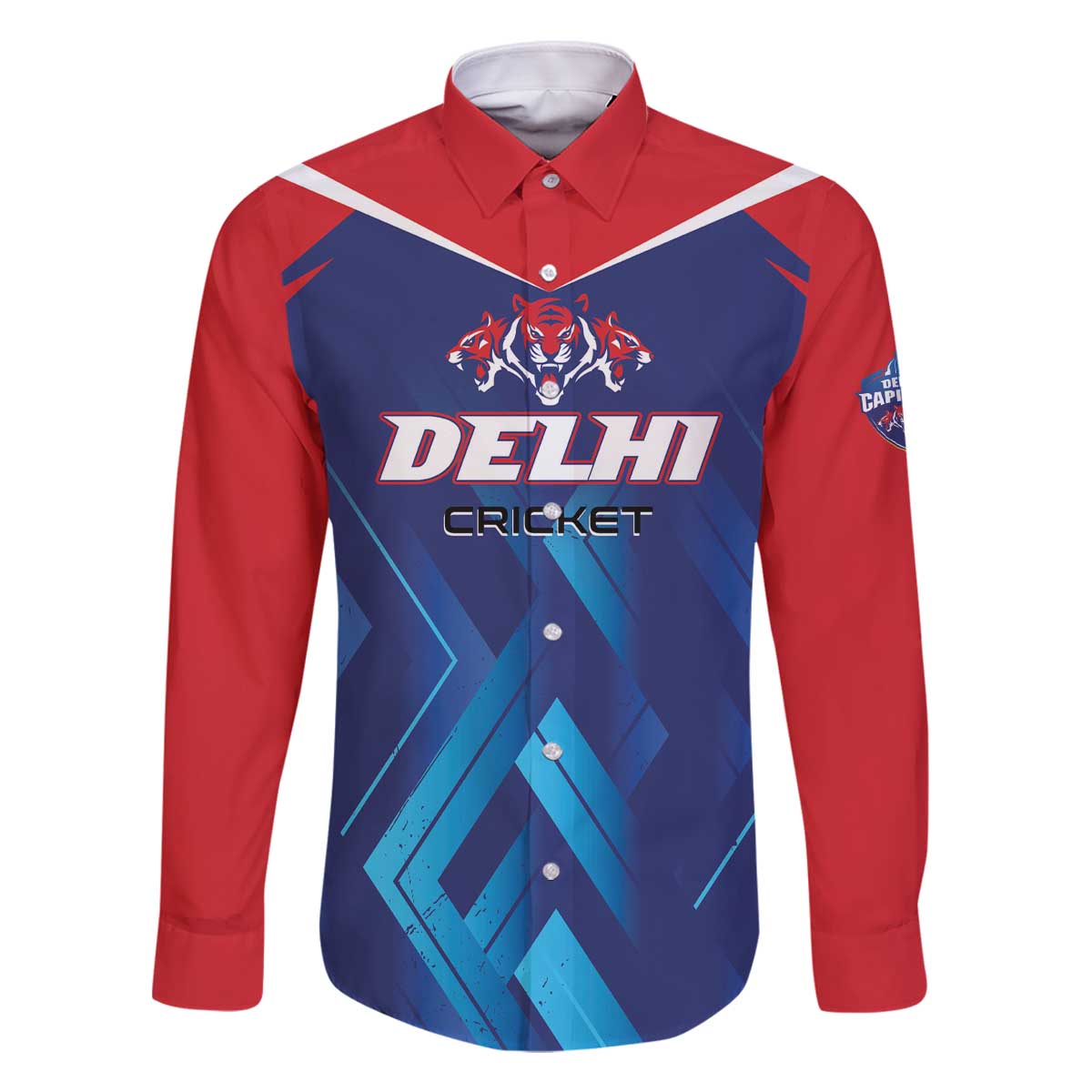 Custom Capitals Delhi 2025 Cricket Family Matching Off The Shoulder Long Sleeve Dress and Hawaiian Shirt Fight Till The End