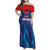 Custom Capitals Delhi 2025 Cricket Family Matching Off Shoulder Maxi Dress and Hawaiian Shirt Fight Till The End