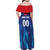 Custom Capitals Delhi 2025 Cricket Family Matching Off Shoulder Maxi Dress and Hawaiian Shirt Fight Till The End