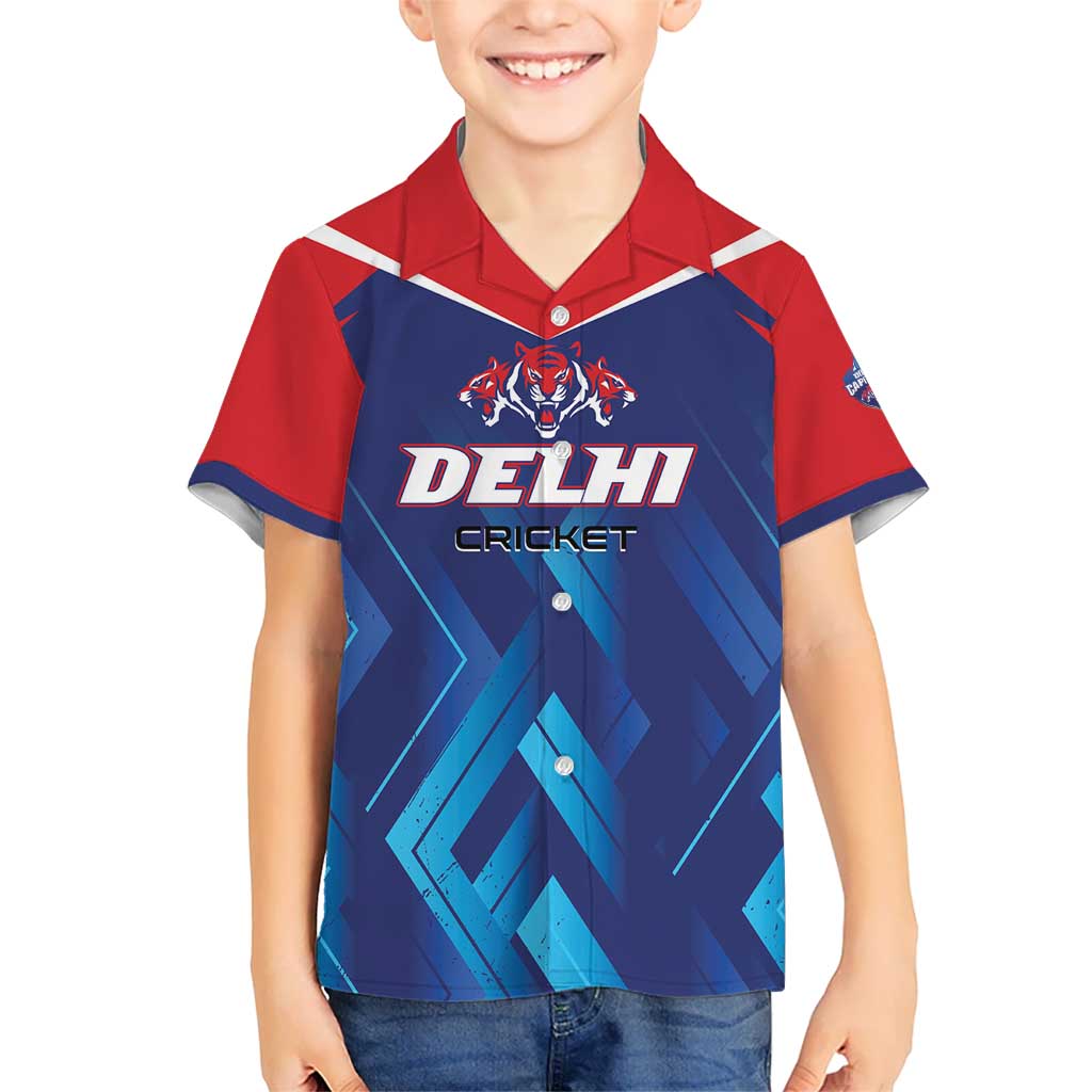 Custom Capitals Delhi 2025 Cricket Kid Hawaiian Shirt Fight Till The End