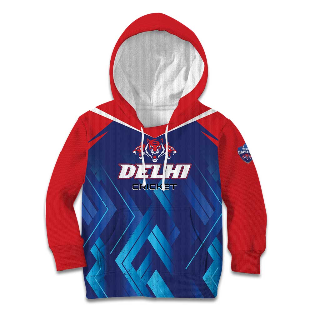 Custom Capitals Delhi 2025 Cricket Kid Hoodie Fight Till The End