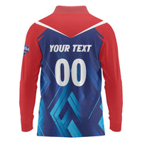 Custom Capitals Delhi 2025 Cricket Long Sleeve Polo Shirt Fight Till The End