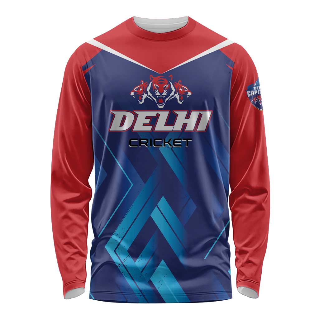Custom Capitals Delhi 2025 Cricket Long Sleeve Shirt Fight Till The End