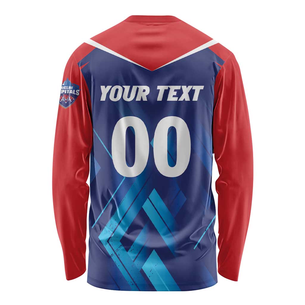 Custom Capitals Delhi 2025 Cricket Long Sleeve Shirt Fight Till The End
