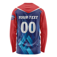 Custom Capitals Delhi 2025 Cricket Long Sleeve Shirt Fight Till The End
