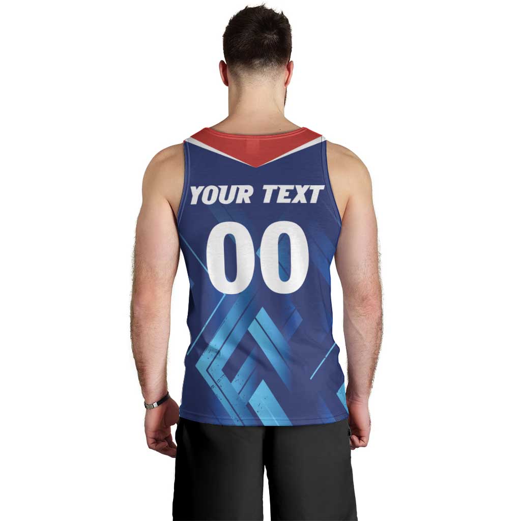 Custom Capitals Delhi 2025 Cricket Men Tank Top Fight Till The End
