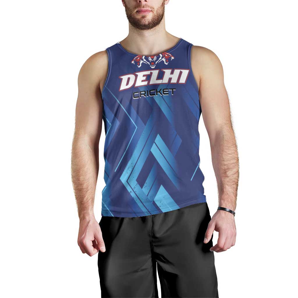 Custom Capitals Delhi 2025 Cricket Men Tank Top Fight Till The End
