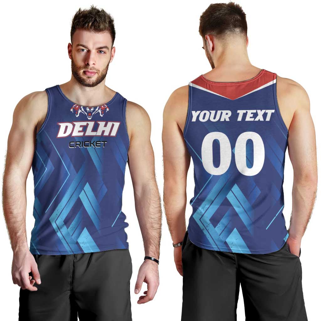 Custom Capitals Delhi 2025 Cricket Men Tank Top Fight Till The End