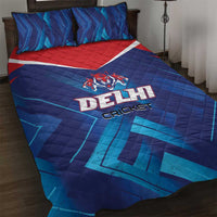 Capitals Delhi 2025 Cricket Quilt Bed Set Fight Till The End