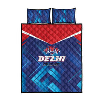 Capitals Delhi 2025 Cricket Quilt Bed Set Fight Till The End