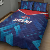 Capitals Delhi 2025 Cricket Quilt Bed Set Fight Till The End