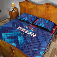 Capitals Delhi 2025 Cricket Quilt Bed Set Fight Till The End