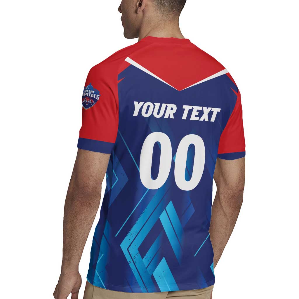 Custom Capitals Delhi 2025 Cricket Rugby Jersey Fight Till The End