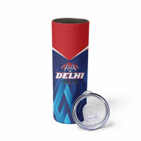 Custom Capitals Delhi 2025 Cricket Skinny Tumbler Fight Till The End