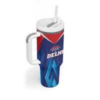 Custom Capitals Delhi 2025 Cricket Tumbler With Handle Fight Till The End