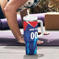 Custom Capitals Delhi 2025 Cricket Tumbler With Handle Fight Till The End