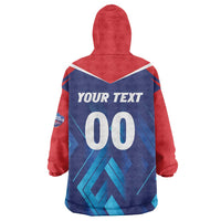 Custom Capitals Delhi 2025 Cricket Wearable Blanket Hoodie Fight Till The End