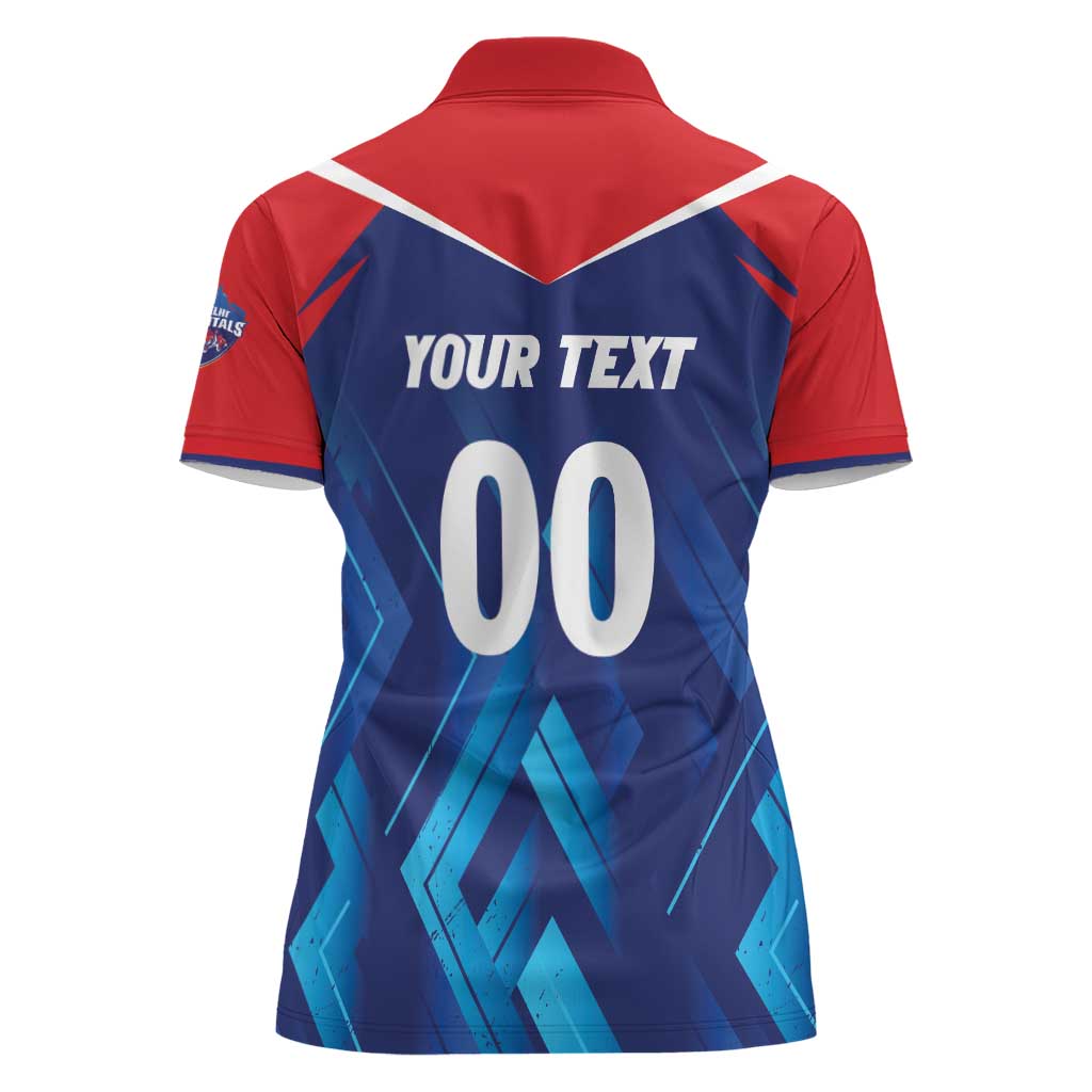 Custom Capitals Delhi 2025 Cricket Women Polo Shirt Fight Till The End