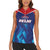 Custom Capitals Delhi 2025 Cricket Women Sleeveless Polo Shirt Fight Till The End