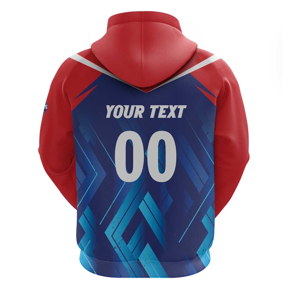 Custom Capitals Delhi 2025 Cricket Zip Hoodie Fight Till The End