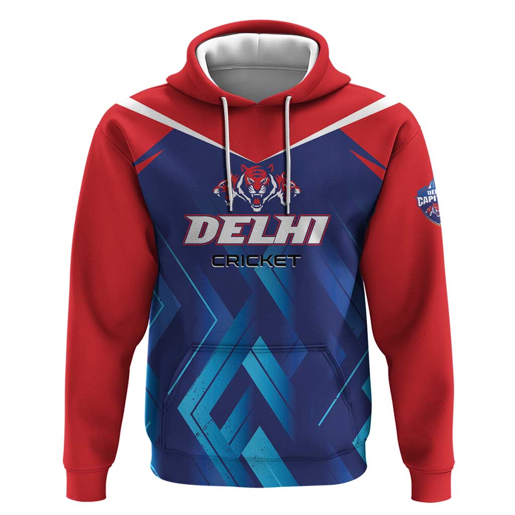 Custom Capitals Delhi 2025 Cricket Zip Hoodie Fight Till The End