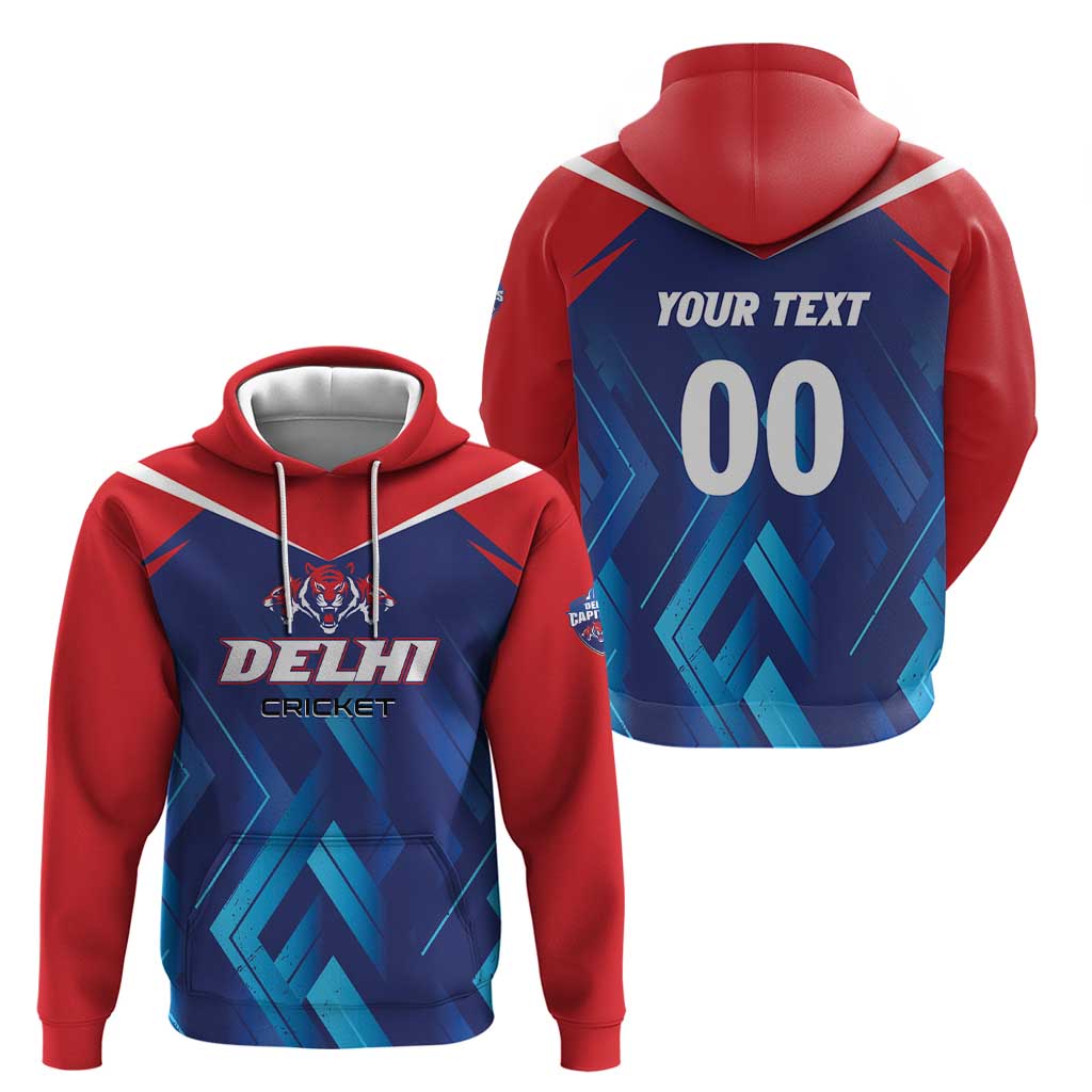 Custom Capitals Delhi 2025 Cricket Zip Hoodie Fight Till The End