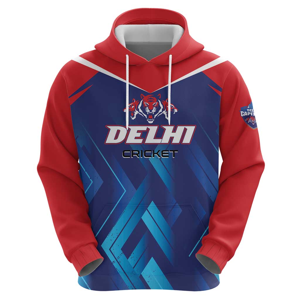 Custom Capitals Delhi 2025 Cricket Zip Hoodie Fight Till The End