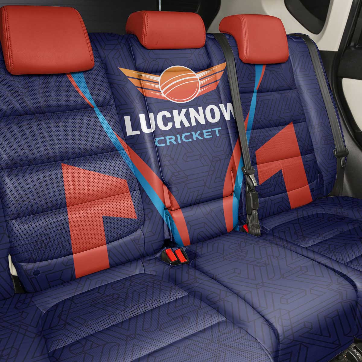 Lucknow 2025 Cricket Super Giants Back Car Seat Cover Hum Aa Rahe Hai