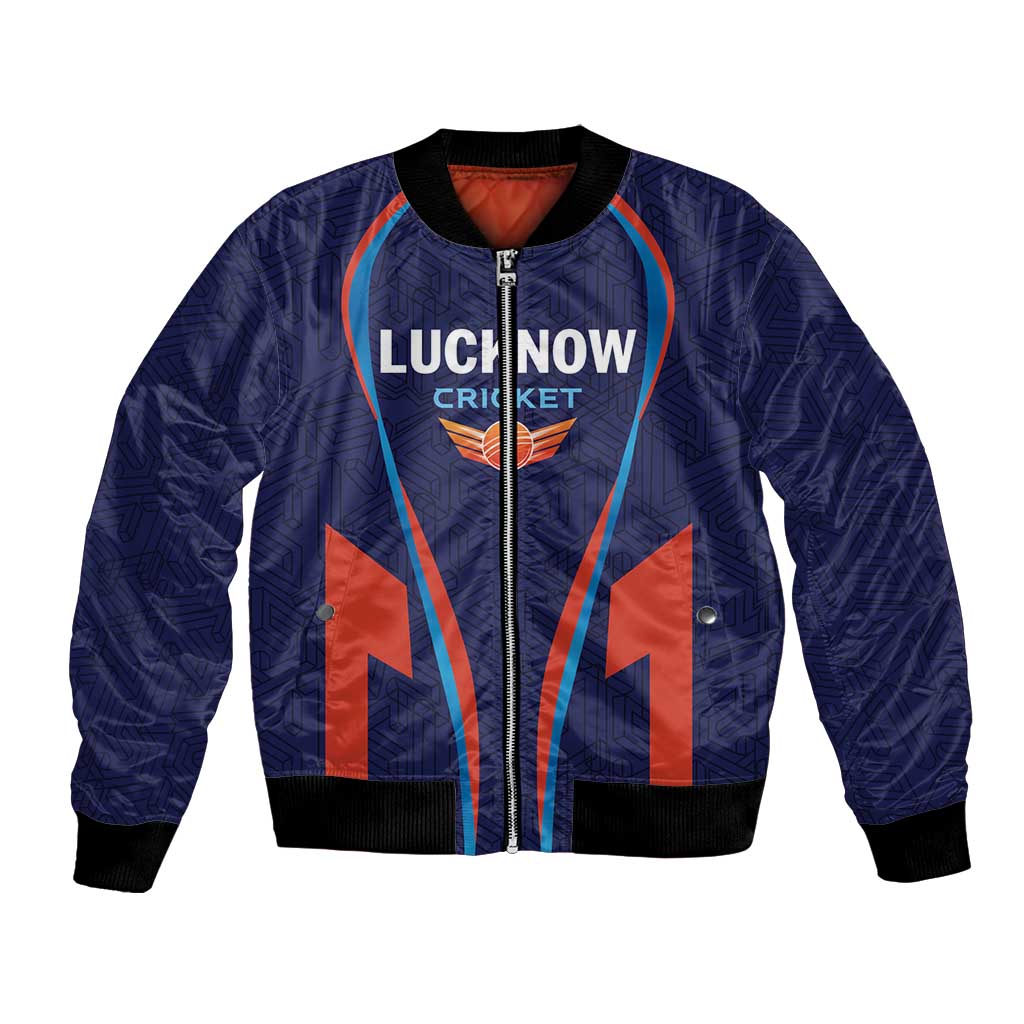 Custom Lucknow 2025 Cricket Super Giants Bomber Jacket Hum Aa Rahe Hai