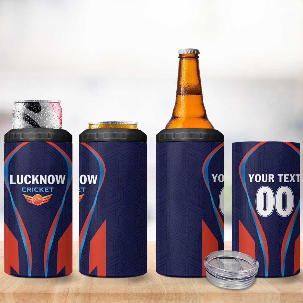 Custom Lucknow 2025 Cricket Super Giants 4 in 1 Can Cooler Tumbler Hum Aa Rahe Hai