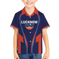 Custom Lucknow 2025 Cricket Super Giants Family Matching Off The Shoulder Long Sleeve Dress and Hawaiian Shirt Hum Aa Rahe Hai